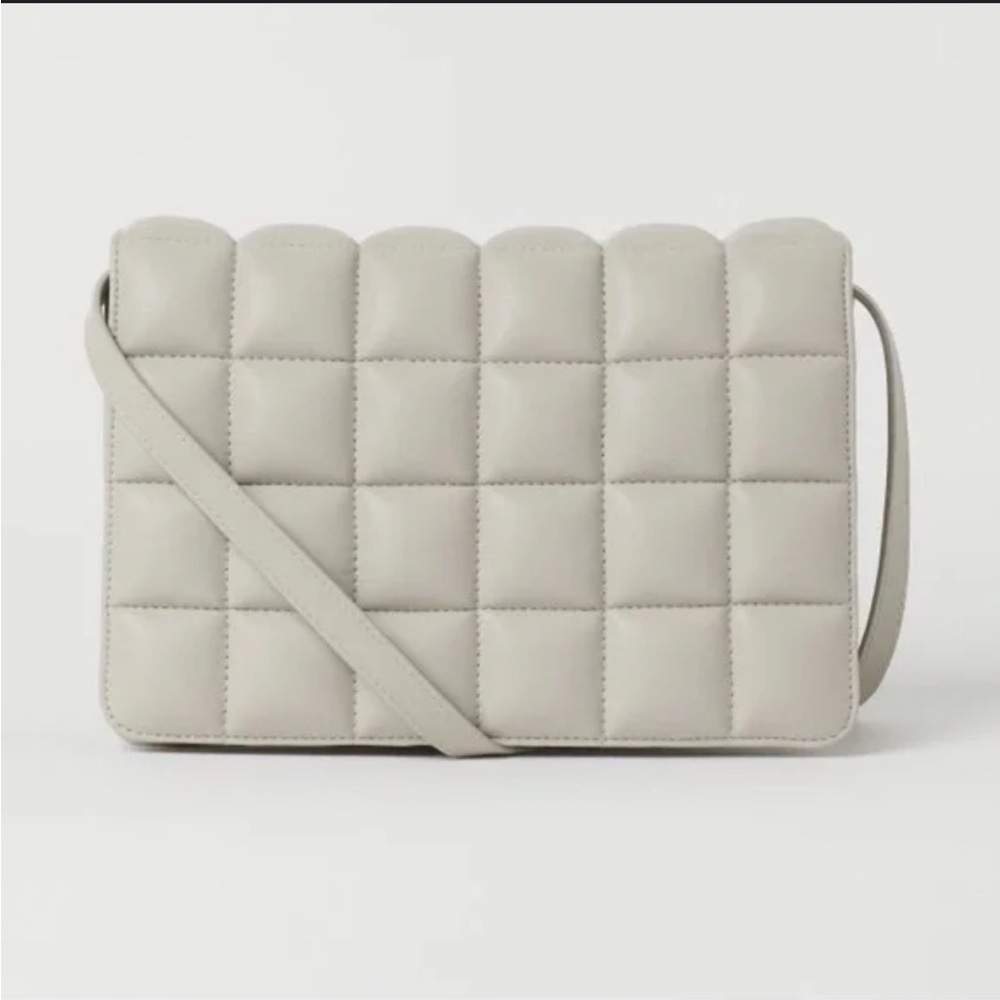 Cream Quilted Shoulder Bag